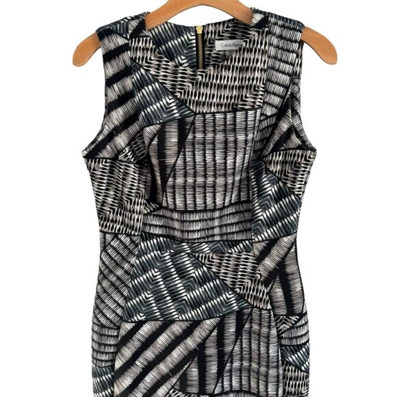 Calvin Klein Dress Size 6 Black Multi Women Dress - Picture 12 of 12